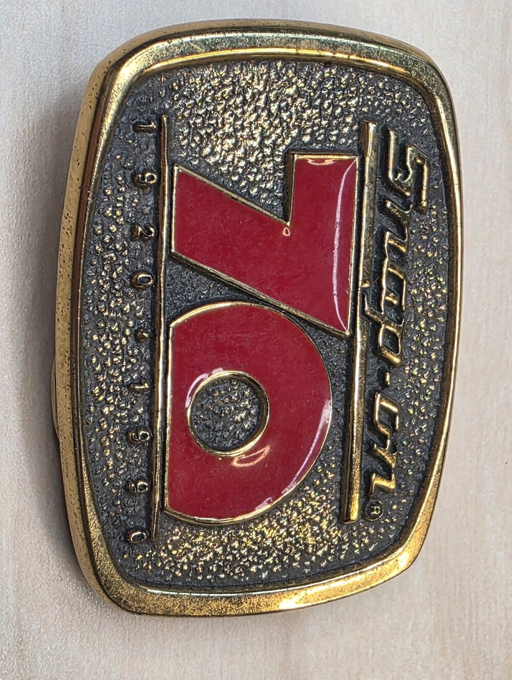 Snap On 70th Anniversary Belt Buckle 1920-1990 Solid Brass - USA (BTS)